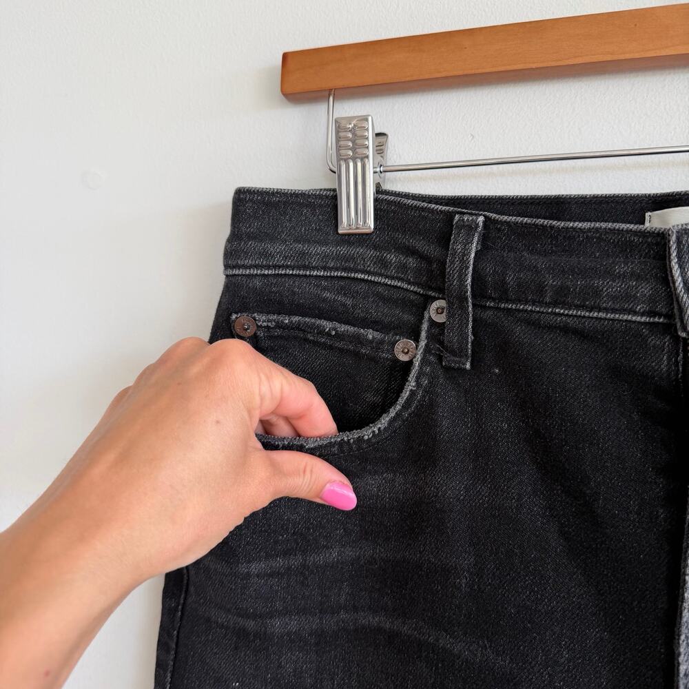 Agolde High Rise Straight Jeans Black 30 - Picture 4 of 6